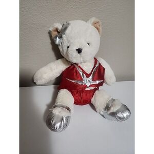 Radio City Rockettes Christmas Teddy Bear Plush Red Silver 2012 85th Anniversary
